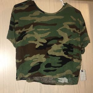 Forever 21 Camo Crop Top